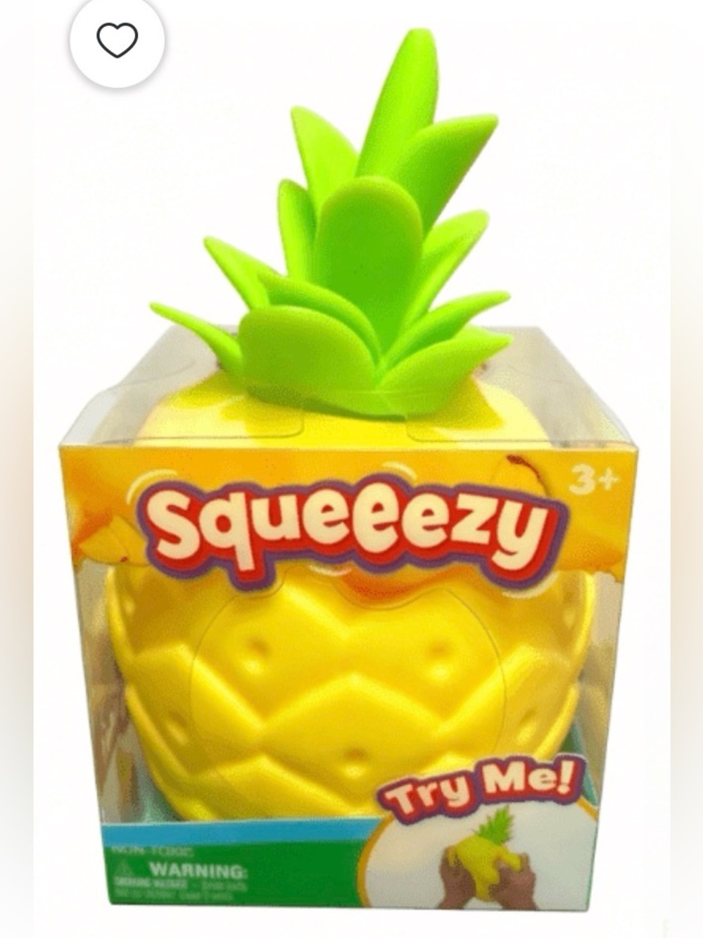 Sunny Days Entertainment Squeeezy Pineapple fidget toy